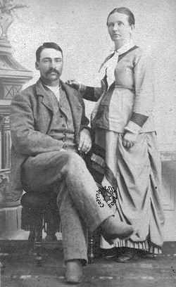 Mulher grávida e seu marido por volta de 1878.